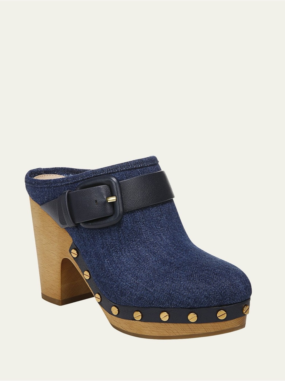 New Veronica Beard Dacey Denim Clog Blue Sz 8